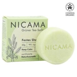 NICAMA tahke šampoon – Rohelise Tee ja Salvei (60 g)3