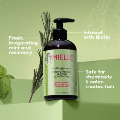 Mielle Rosemary Mint juustesse jäetav palsam biotiiniga4